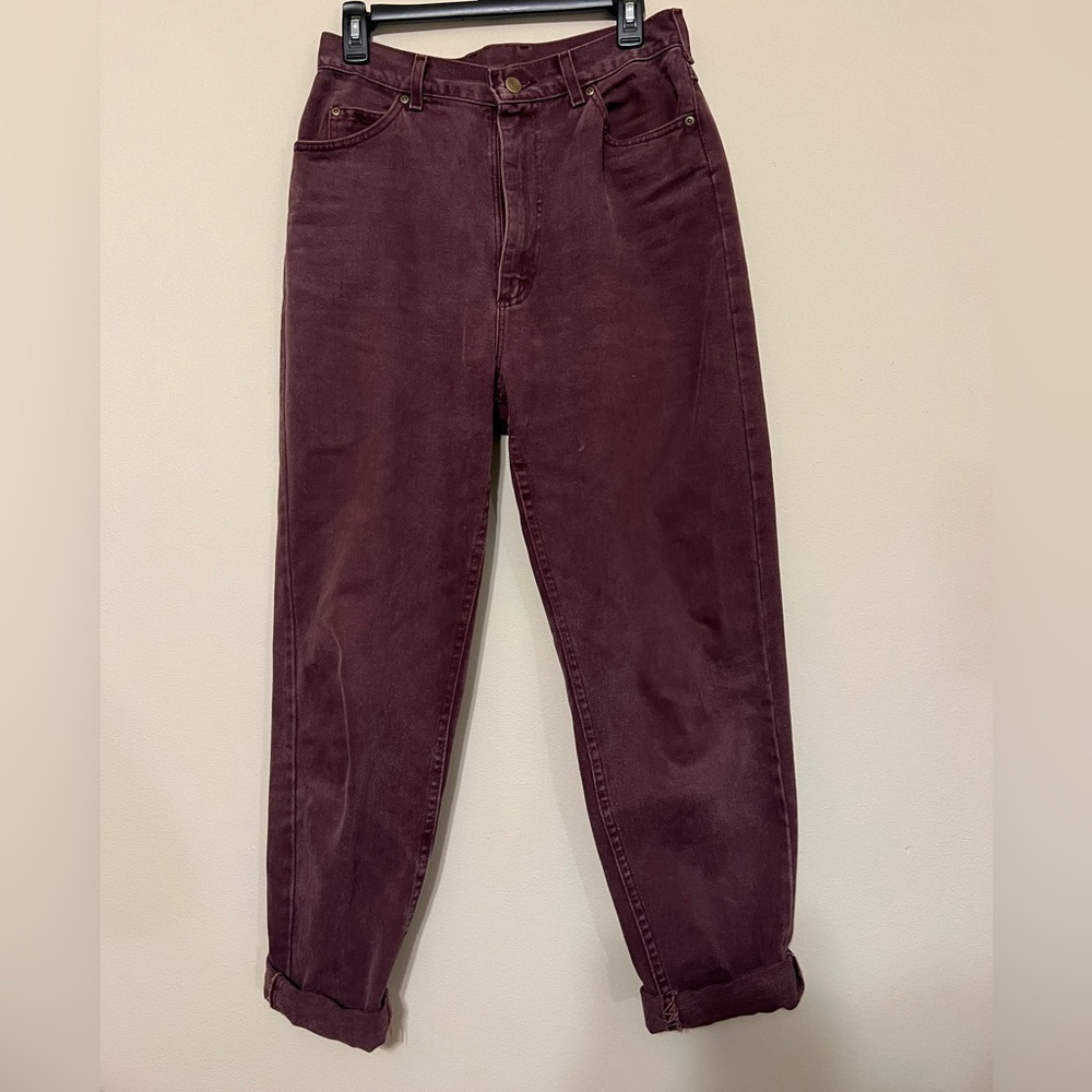 LL Bean jeans burgundy